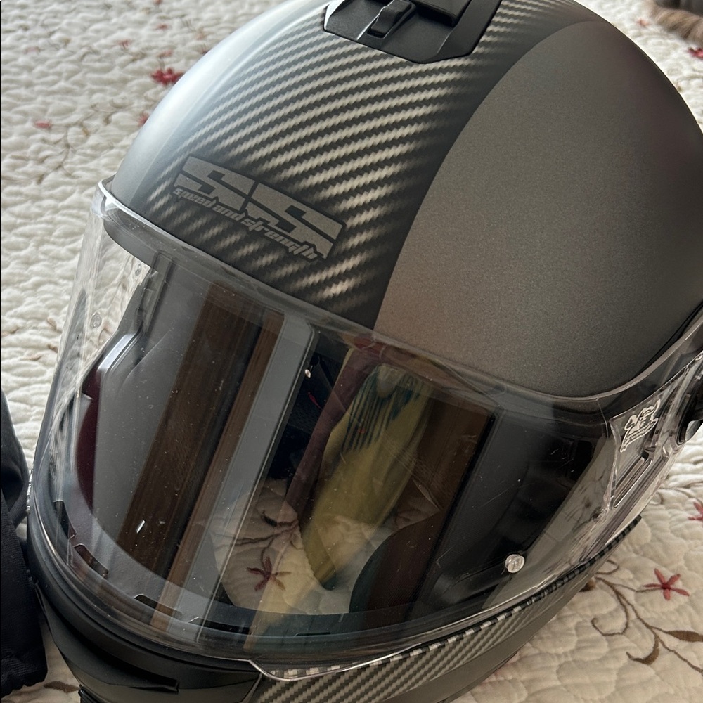 Speed and Strength Black Helmet With Cover